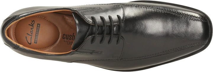 Clarks Herren Stafford Park5_Derby, Black Leather Schwarz