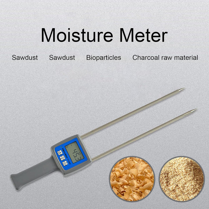 Holzfeuchtemessgerät,lange Sonde Digital Feuchte Sensor Detekto Feuchte Tester Lcd Hintergrundbeleuc