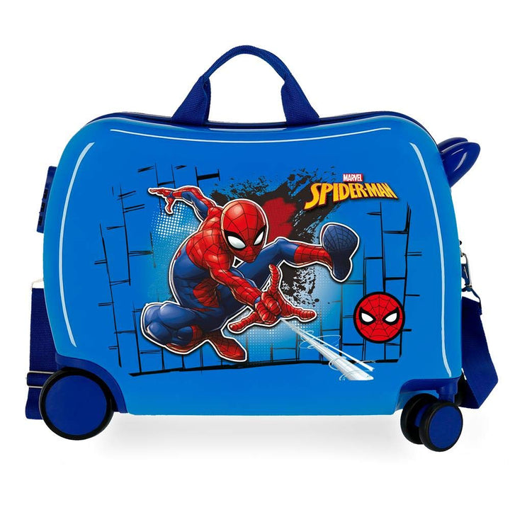 Marvel Spiderman Red Kinder-Koffer Blau 50x39x20 cms Hartschalen ABS Kombinationsschloss 38L 2,1kgs