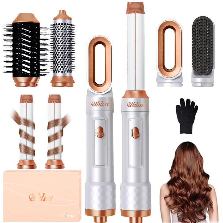 Airstyler 6 in 1, UKLISS Haartrockner Pro & Haarstyler mit Hair Dryer, Automatisch Wrap Lockenstab,