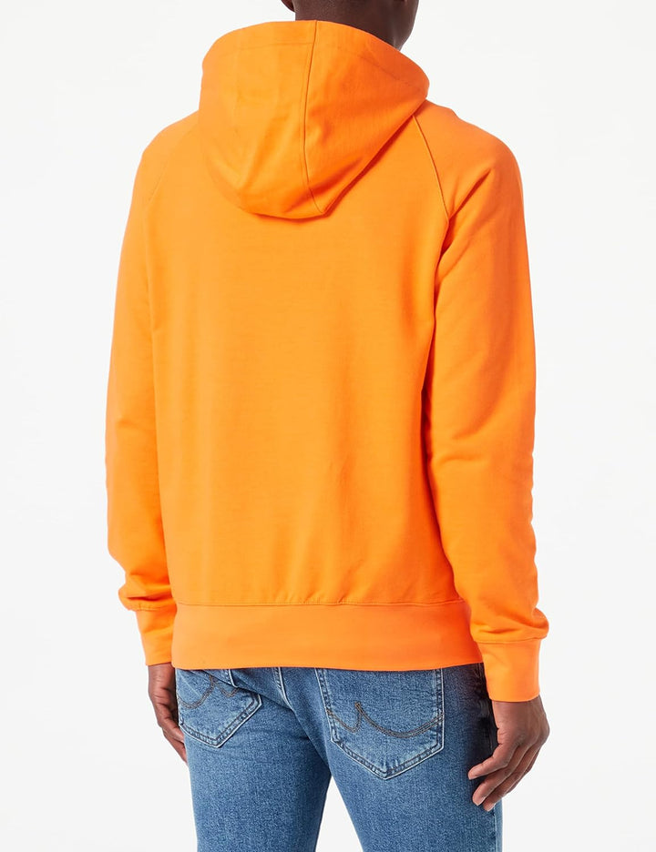 TRIGEMA Herren Kapuzensweatshirt aus Biobaumwolle L Mandarine, L Mandarine