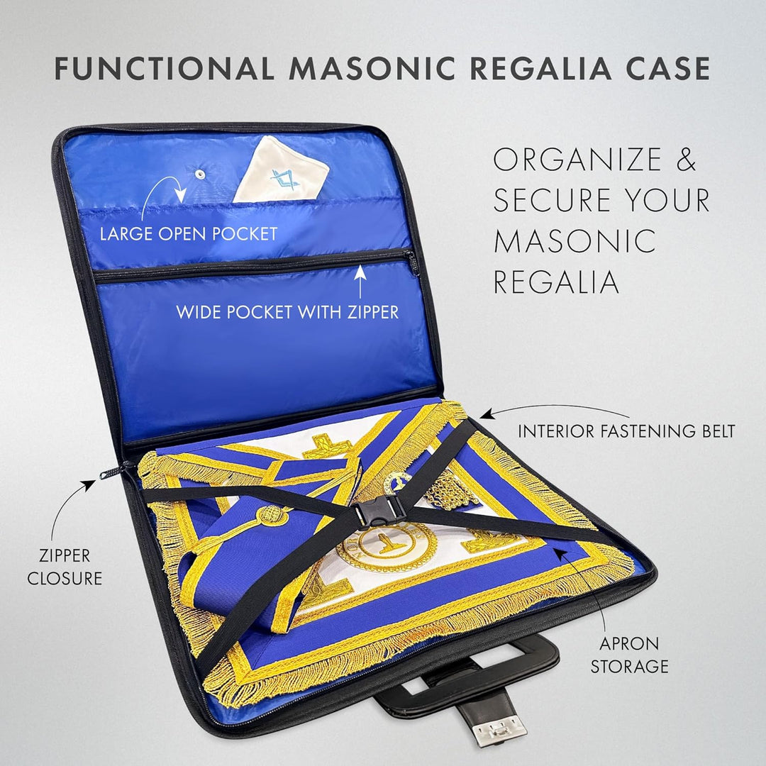 THE MASONIC COLLECTION Freimaurer Provincial Rank Regalia Leichte Kunstleder Aktentasche Stil Soft C