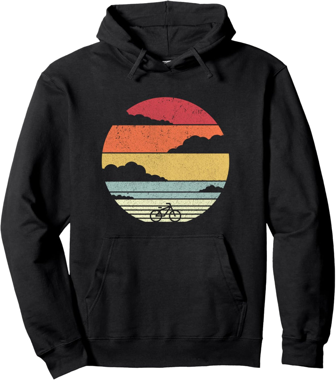 Retro Radfahren, Fahrrad Jahrgang Pullover Hoodie