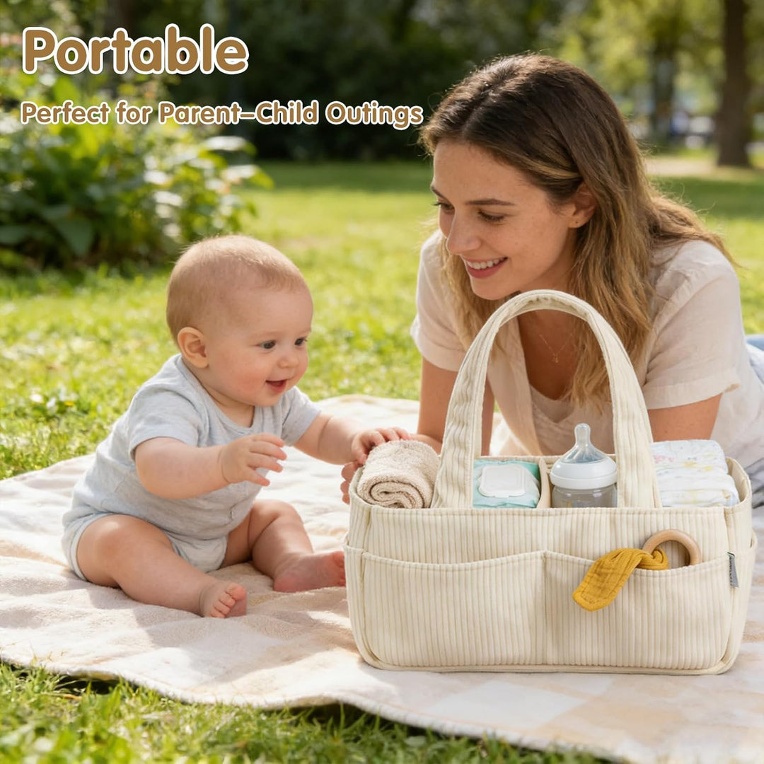Wickelkorb Organizer, Baby-Aufbewahrungskorb für Wickeltisch, Wickelorganizer, Baby-Diaper-Caddy-Org