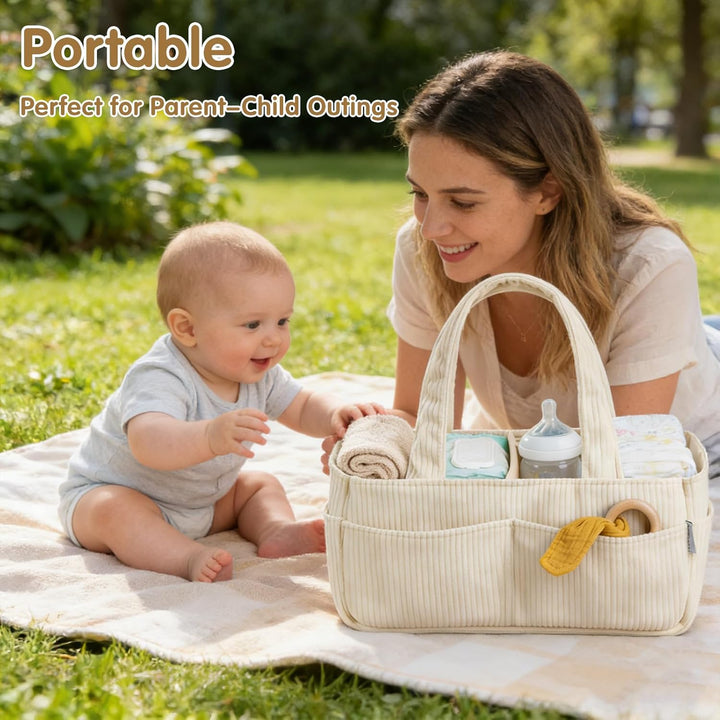 Wickelkorb Organizer, Baby-Aufbewahrungskorb für Wickeltisch, Wickelorganizer, Baby-Diaper-Caddy-Org