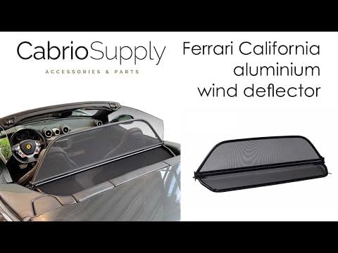 Aperta Windschott passend für Ferrari California F149 100% Passgenau OEM Qualität Schwarz Windstop W