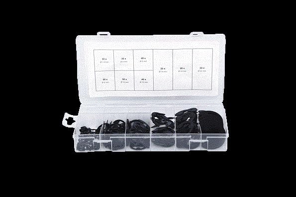 KS TOOLS Sortiment E-Sicherungsringe, Ã˜1,5-22mm, 300-tlg