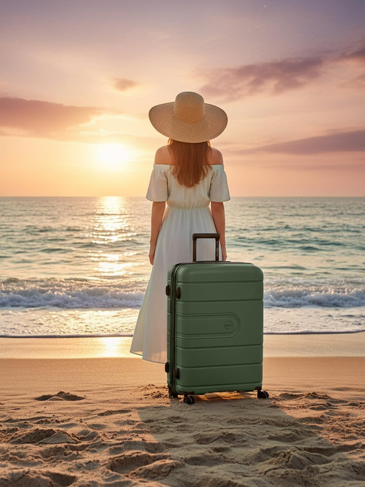REDOLZ Hartschalen Check-in Koffer | Grosser XL Trolley 51 x 32 x 76 cm mit Dehnfalte aus hochwertig