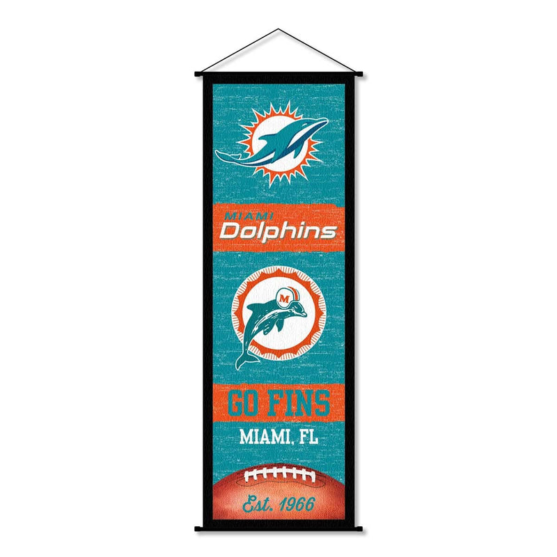 Miami Dolphins Banner and Scroll Sign