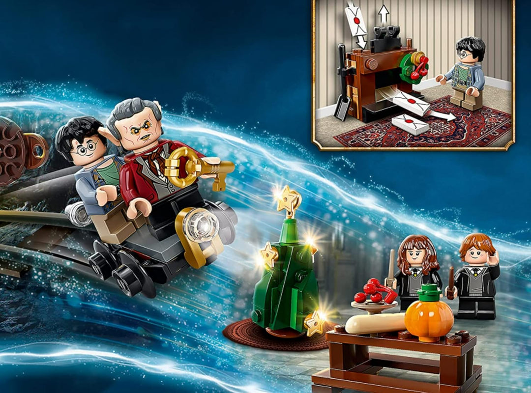 LEGO 76390 Harry Potter Adventskalender 2021, Weihnachtskalender, Kinder ab 7 Jahren mit 6 Minifigur
