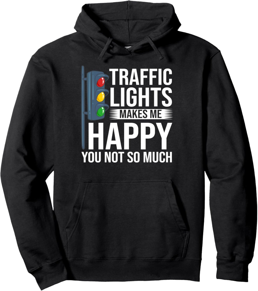 Ampelschild grün gelb rot Bremslicht Pullover Hoodie
