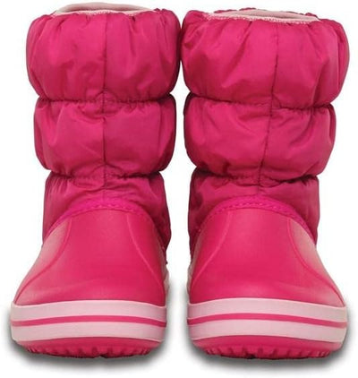 Crocs Winter Puff Boot Kids, Unisex - Kinder Schneestiefel, Pink (Candy Pink), 22/23 EU