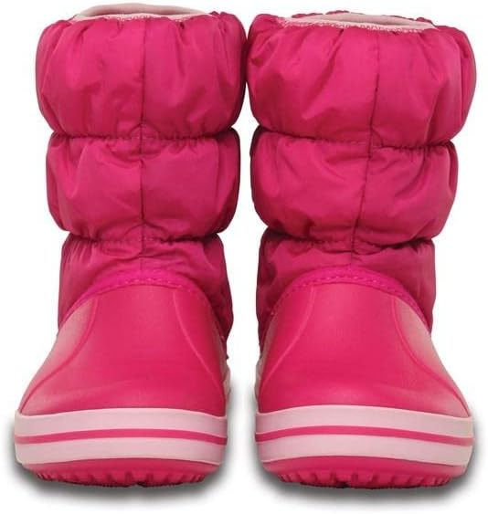 Crocs Winter Puff Boot Kids, Unisex - Kinder Schneestiefel, Pink (Candy Pink), 22/23 EU