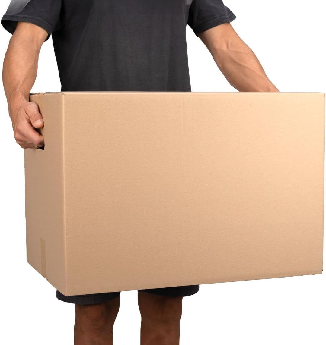 5 Faltkartons 600x400x400mm braun KK 107 2 wellig rechteckige Versandkartons | DHL Paket 5 Kg | DPD