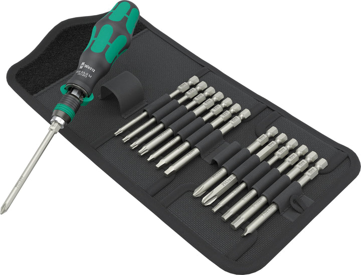 Wera 05051066001 Kraftform Kompakt 838 RA-R M Imperial Set 1, 15-teilig