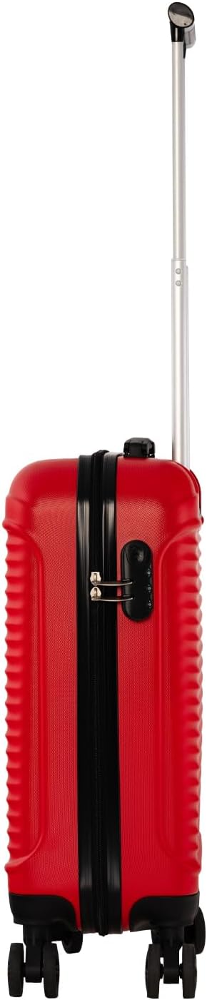NOWI® Las Palmas Koffer Klein, Leichter Hartschalenkoffer mit Rollen, 34L passend für Ryanair, Lufth