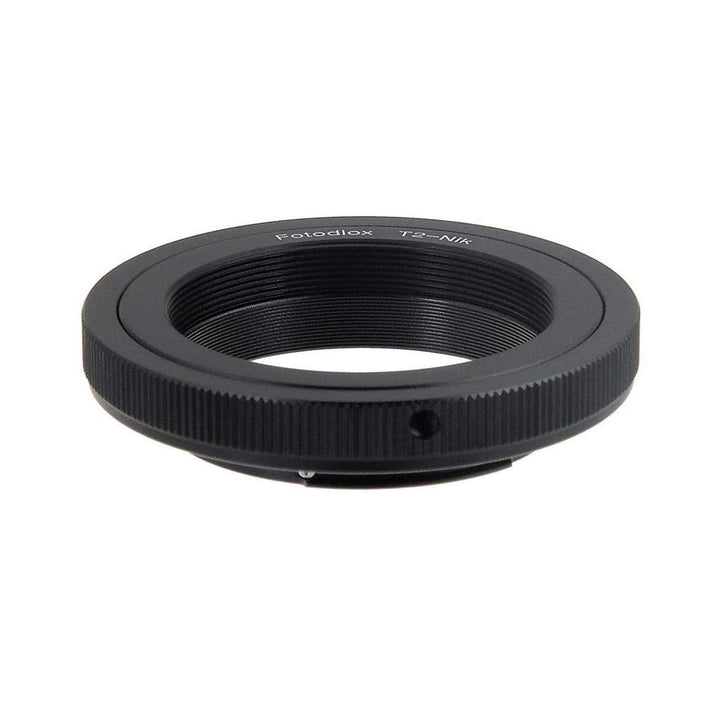 Fotodiox Lens Mount Adapter Compatible with T-Mount (T/T-2) Thread Lenses on Nikon F-Mount Cameras T