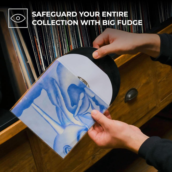 BIG FUDGE Schallplatten Aussenhüllen - 7" x 100 STK. - LP Hüllen transparent aus 3mil starken Polypr