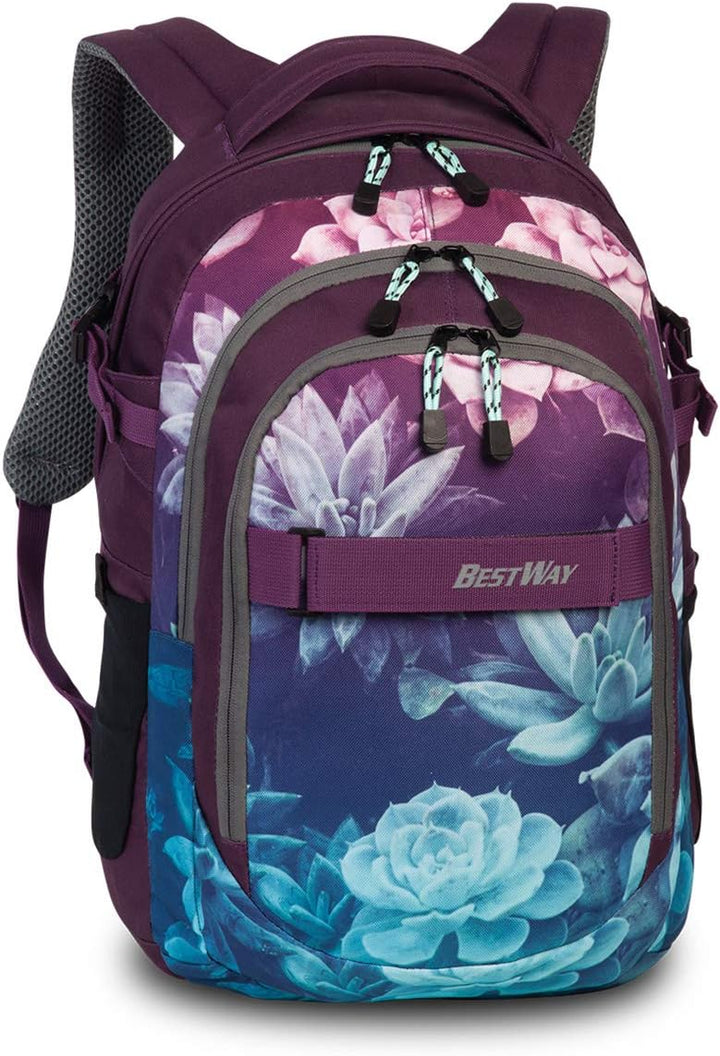 Bestway Unisex Evolution Air Luggage- Carry-On Luggage (1er Pack) 22 Liter Graugrün/Rosa