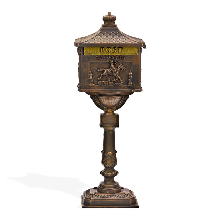 DEMA Standbriefkasten "Antik" Aluguss-bronze
