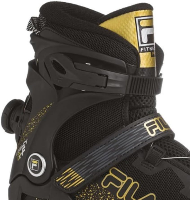 FILA X Inline Skate 42.5 BLACK/GOLD, 42.5 BLACK/GOLD