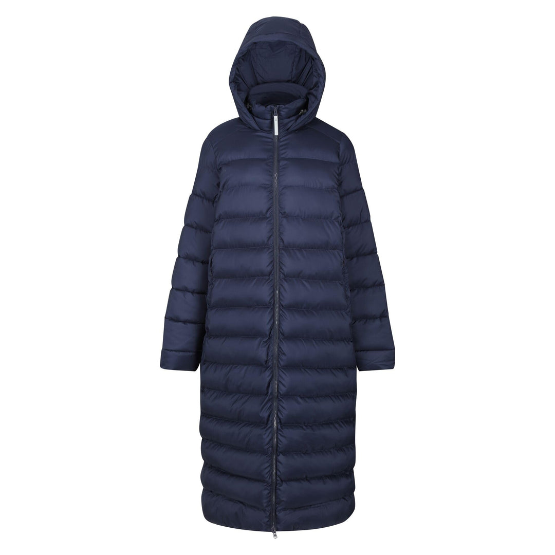 Regatta Damen Longline Padded Hooded Jacket Coat Gefütterter Mantel (1er Pack) 48 Marine, 48 Marine