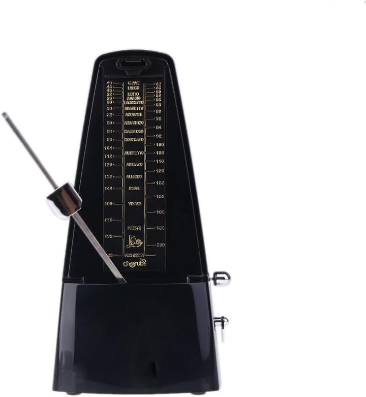 Mechanisches Metronom Pyramide mit Plexiglasdeckel, Pendel mit einem lauten, klaren Klick, Mit Glock