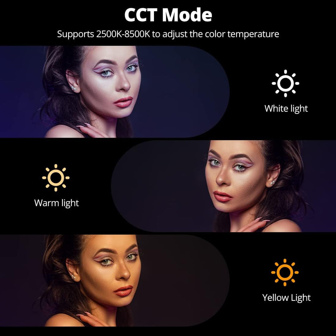 AMBITFUL A2 Vollfarbiges RGB-Röhrenlicht, CRI 95 TLCI 97 Genaue Farbe, 2500K-8500K einstellbar, RGB