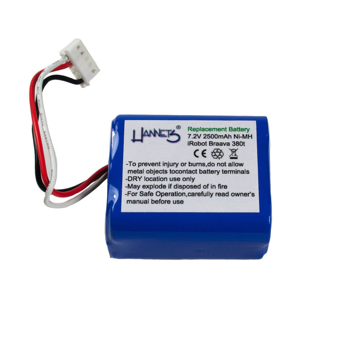 Hannets Hochwertiger Akku kompatibel mit iRobot Braava 390 I Batterie Battery Akkupack Robotersauger