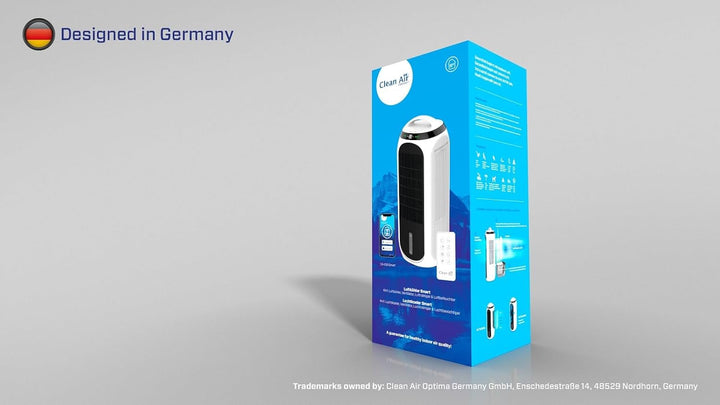 Clean Air Optima CA-106 Smart - 4in1: Luftkühler, Luftreiniger, Luftbefeuchter und Ventilator - Geei
