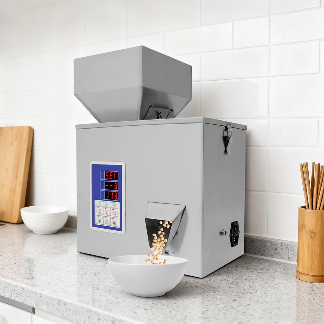 automatische Partikelwaagmaschine 180W 38 * 23 * 50cm Pulverabfüllmaschine 2-100g für Tee, Getreide,