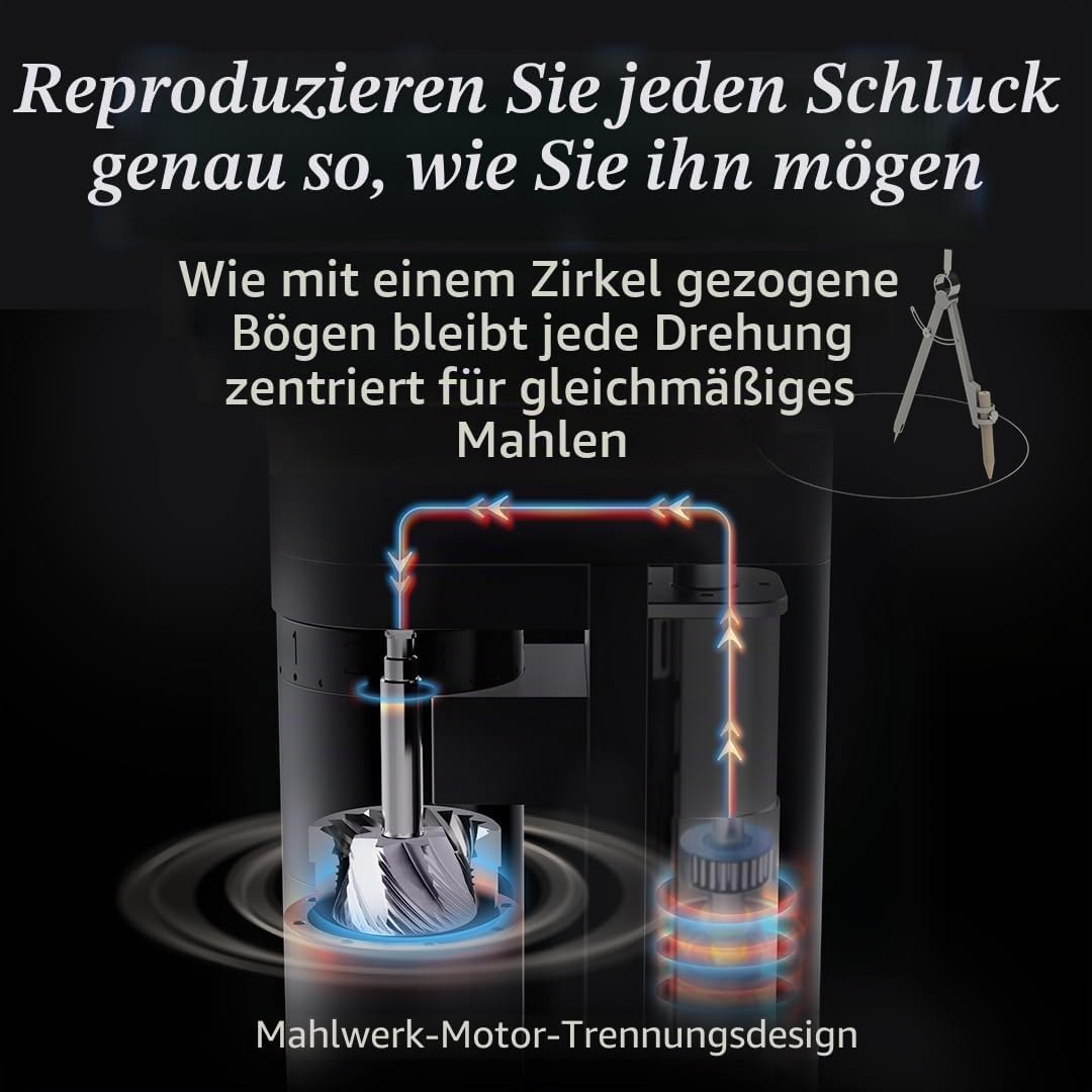 Elektrische Kaffeemühle A5 Black Für Pour-Over &amp; Espresso – Wiederaufladbar, Kabellos, Tragbar, Für