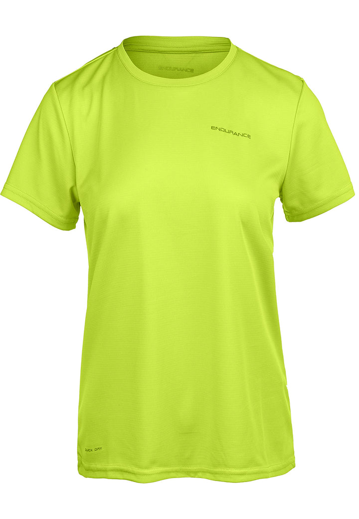 endurance Damen Funktionsshirt Vista, 44 5001 Safety Yellow