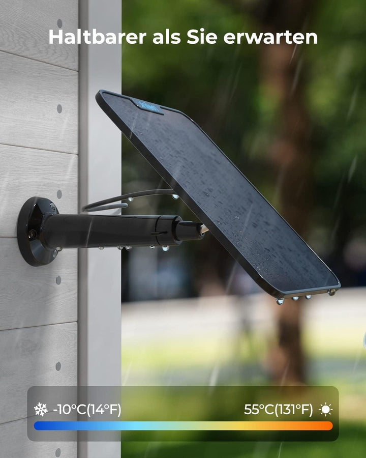 Reolink Solarpanel für Akku Überwachungskamera Aussen WLAN IP Kamera Outdoor, Wetterfest, 360° Einst