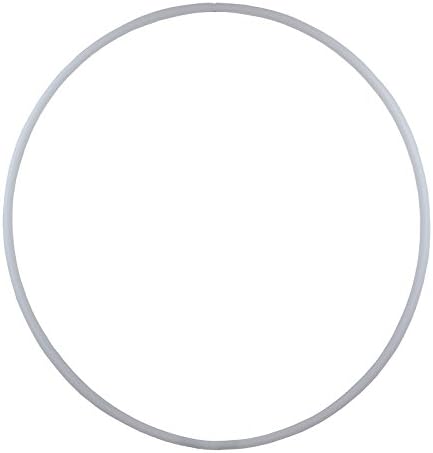 Hoopomania® Hula Hoop Rohling, HDPE-20mm, Ø60/70/80/90/100cm, farbig Weiss Ø60cm, Weiss Ø60cm