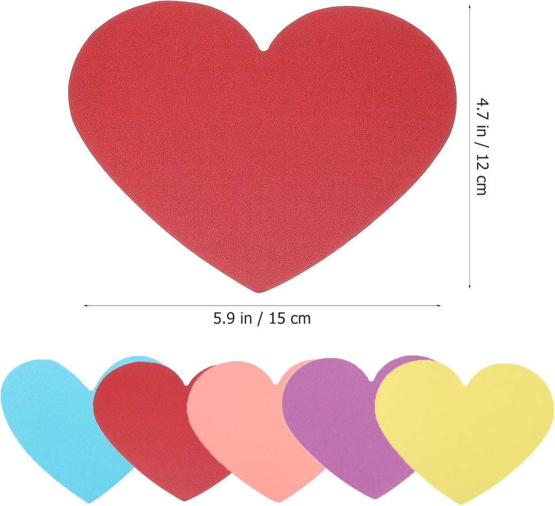 40 Stück Rote Herzen Papier, Papierherzen Gross, Papierausschnitte in Herzform, Rote Herz Papier Dek