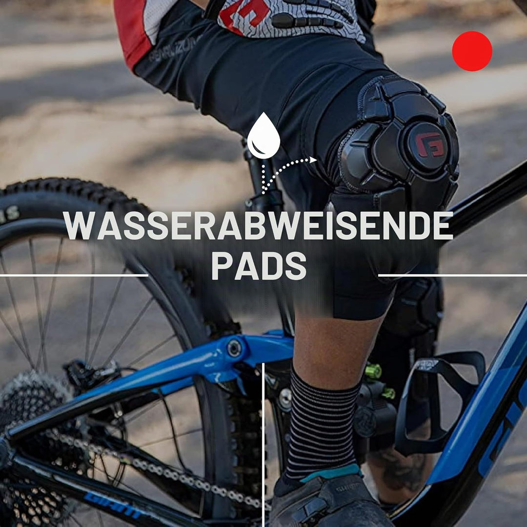 G-Form Pro-X3 Mountainbike-Knieschützer - Knieschoner für Männer und Frauen - Schwarz, Erwachsene Sm