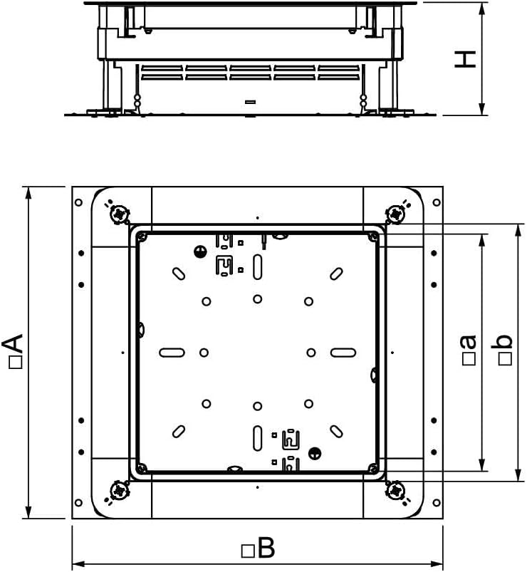 obo-bettermann Automatischer canaliz. Boden – Box Einbau uzd115170/350 – 3