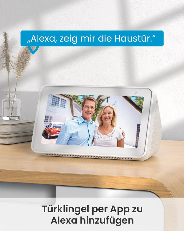 ieGeek 5MP 2,5K WLAN Video Türklingel mit Kamera (2026), 166° Weitwinkel Funkklingel mit Kamera, Sic