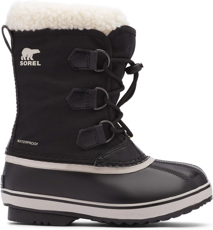 Sorel Unisex Kinder Kids Yoot Pac Nylon Waterproof Schneestiefel 32 EU Schwarz, 32 EU Schwarz