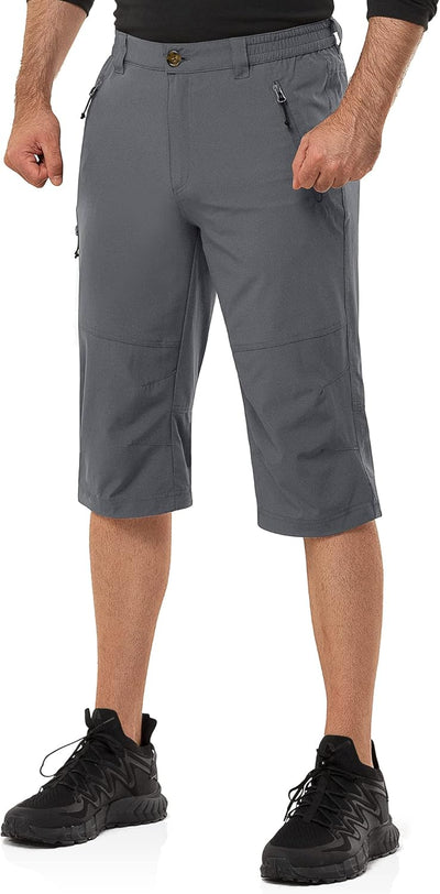 33,000ft Herren 3/4 Hose Cargo Shorts Kurze Wanderhose Stretch Leichte Radhose Sommer Capri Dreivier