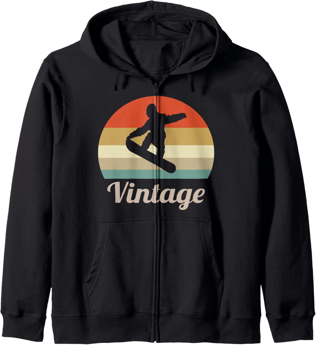 Snowboard Snowboarder Snowboarding Fun Sport Vintage Retro Kapuzenjacke