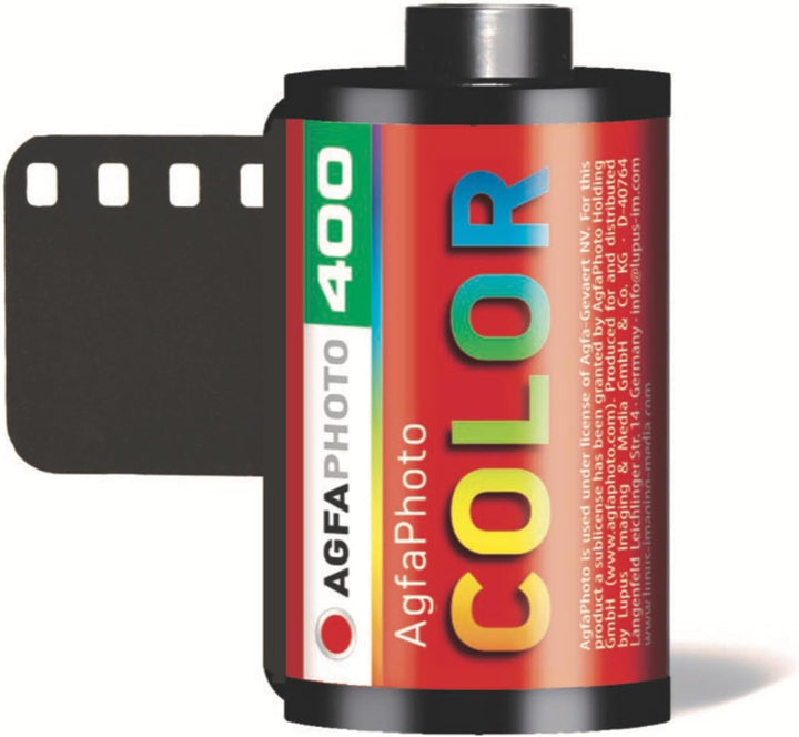 AgfaPhoto Color Kleinbildfilm 400 ASA 24 Bilder mit Komplettentwicklung Papier Fotos+Negative per Br