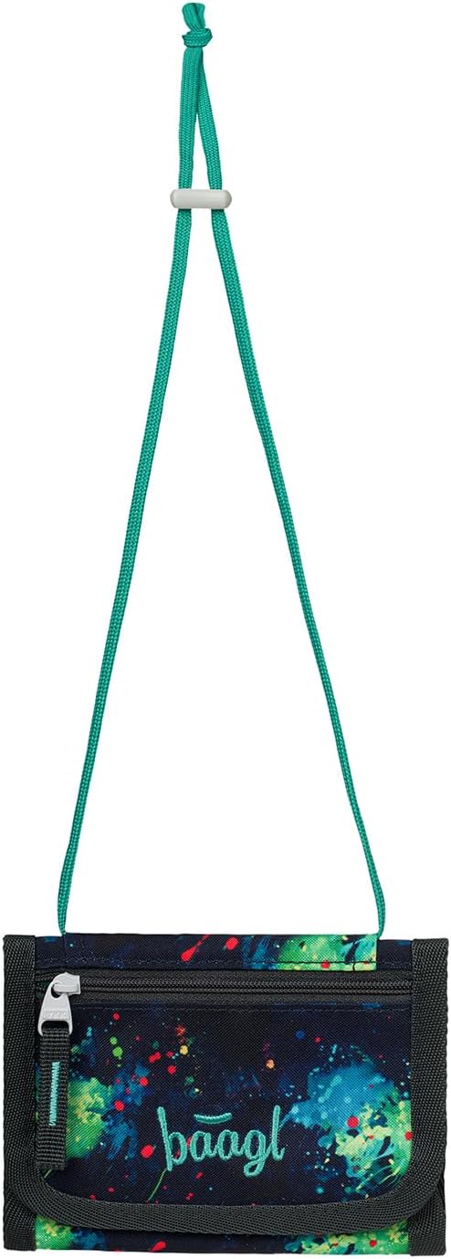 Baagl Schulranzen Jungen Set 5 Teilig (Airy Plus Schultasche für 1. Klasse, Mäppchen, Turnbeutel, Sc