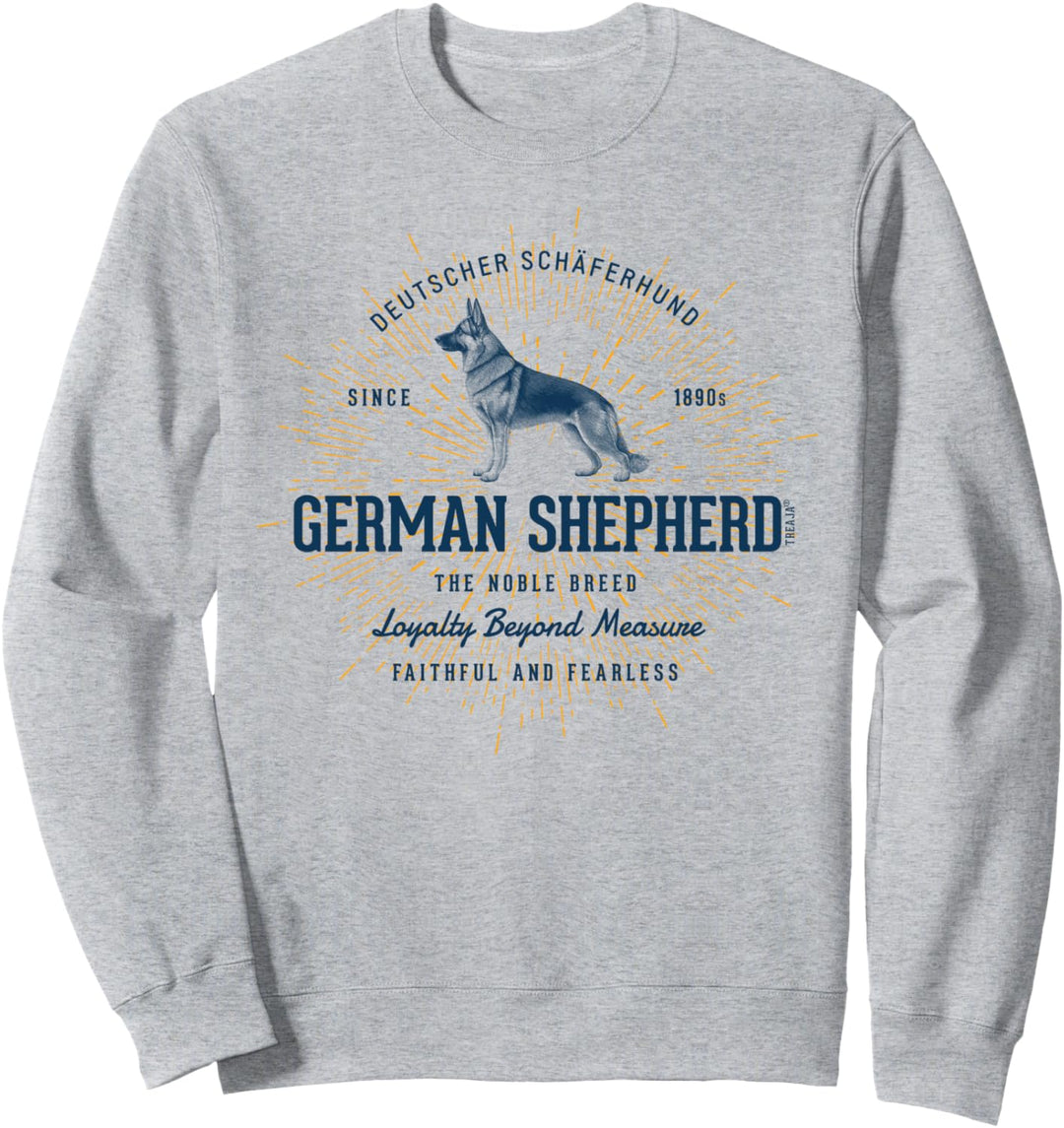 Retro-Stil Deutscher Schäferhund Vintage Sweatshirt
