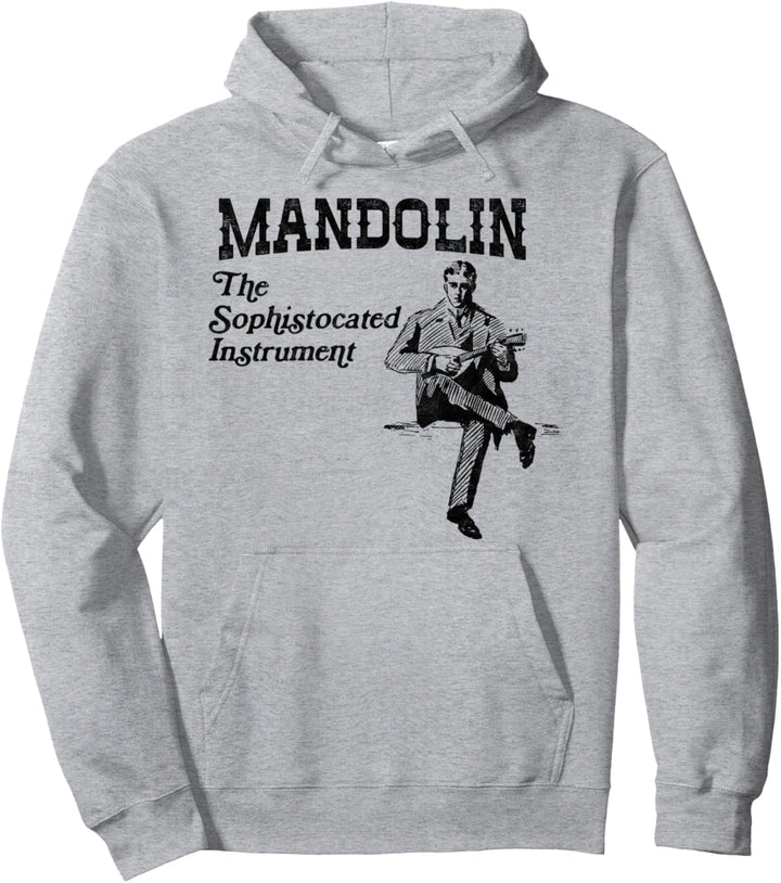 Mandolin: The Sophisticated Instrument Retro Bluegrass Pullover Hoodie