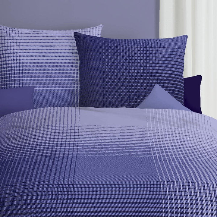 Kaeppel Mako-Satin Bettwäsche Master violett, 1 Bettbezug 155 x 220 cm + 1 Kissenbezug 80 x 80 cm Vi
