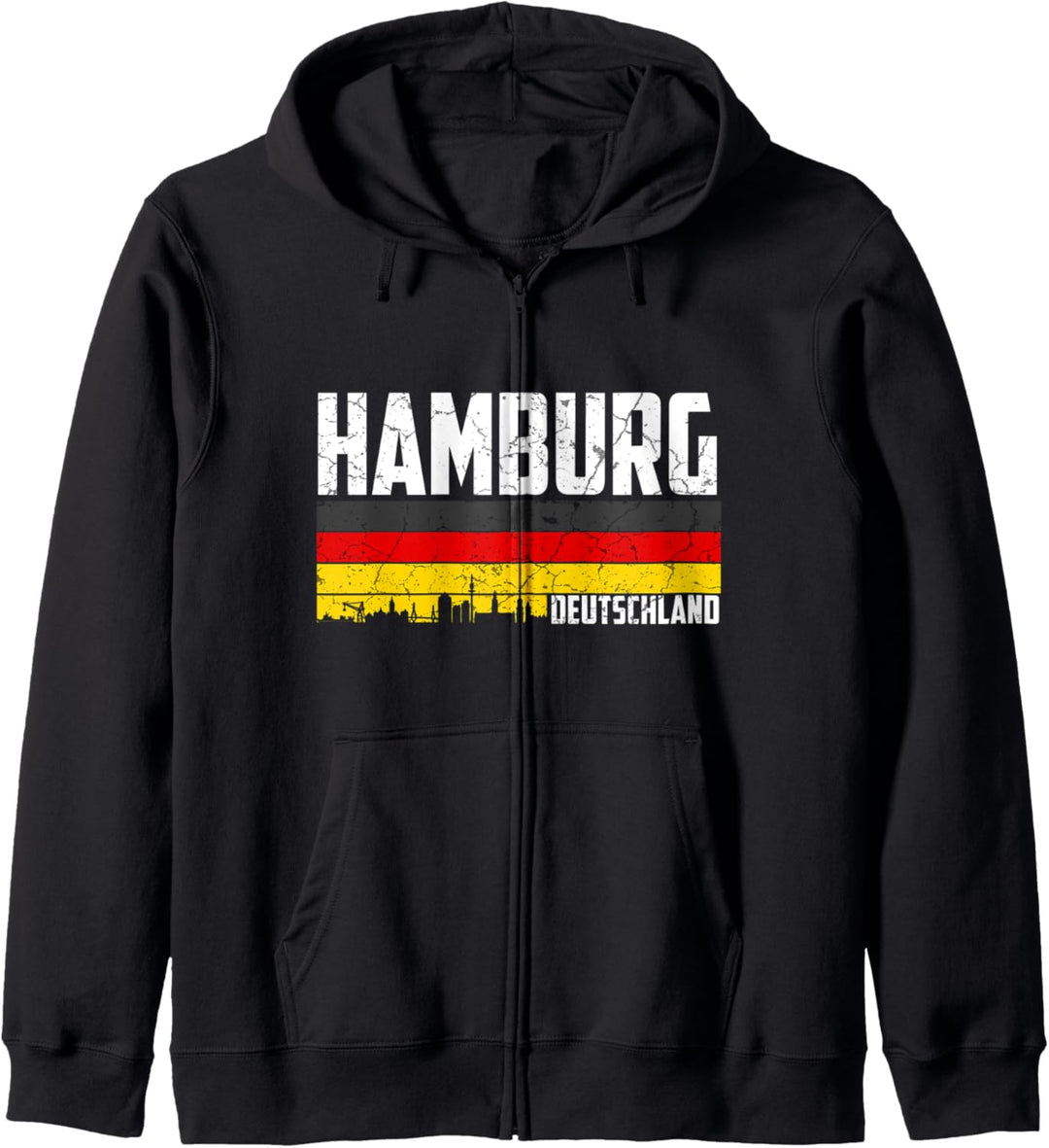 Mein Hamburg Skyline Deutschland Heimat Stadt Souvenir Kapuzenjacke