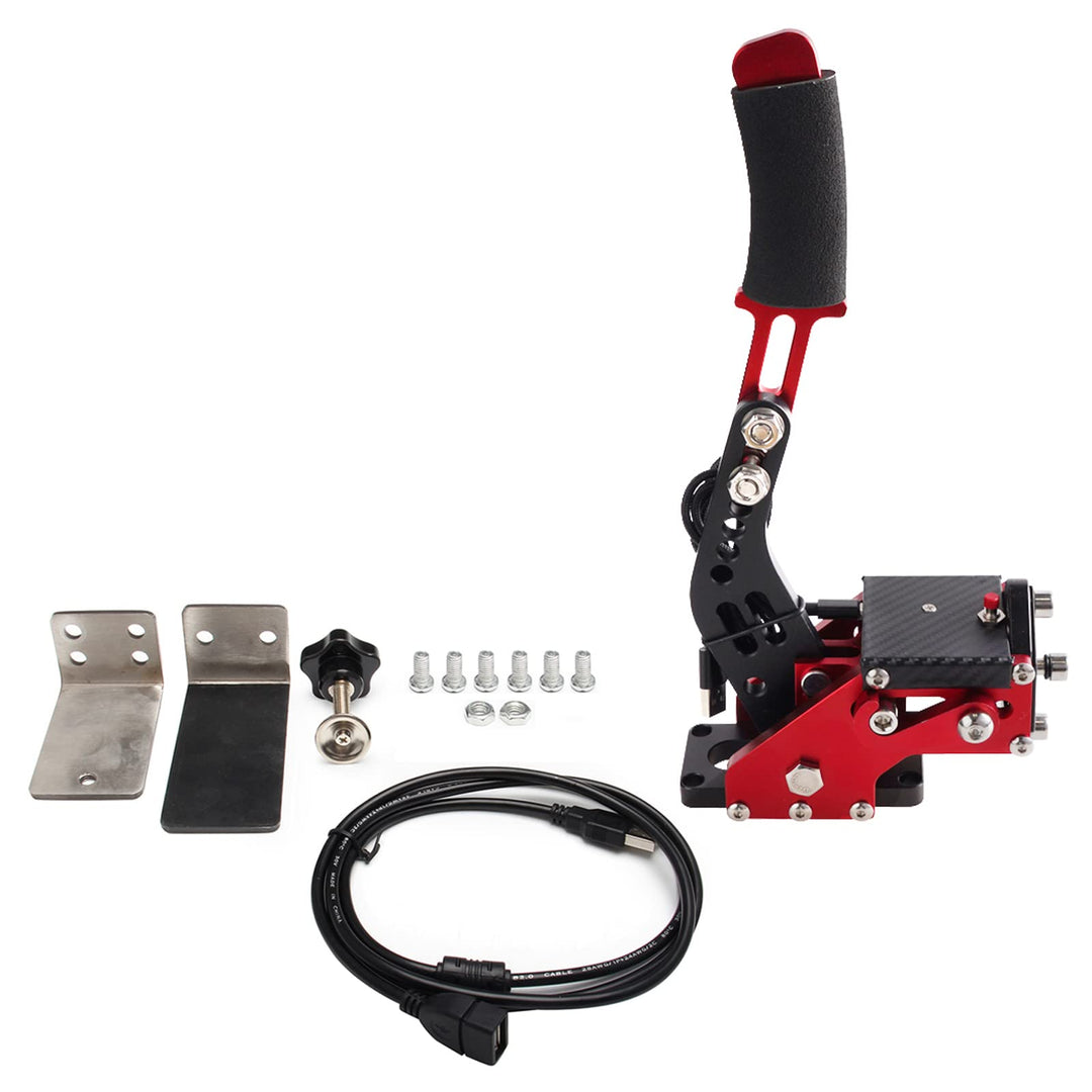 Bruce & Shark USB Handbremse Handbrake with Fixed Base für Racing Games Wheel Stand G29 für PS4/PS5