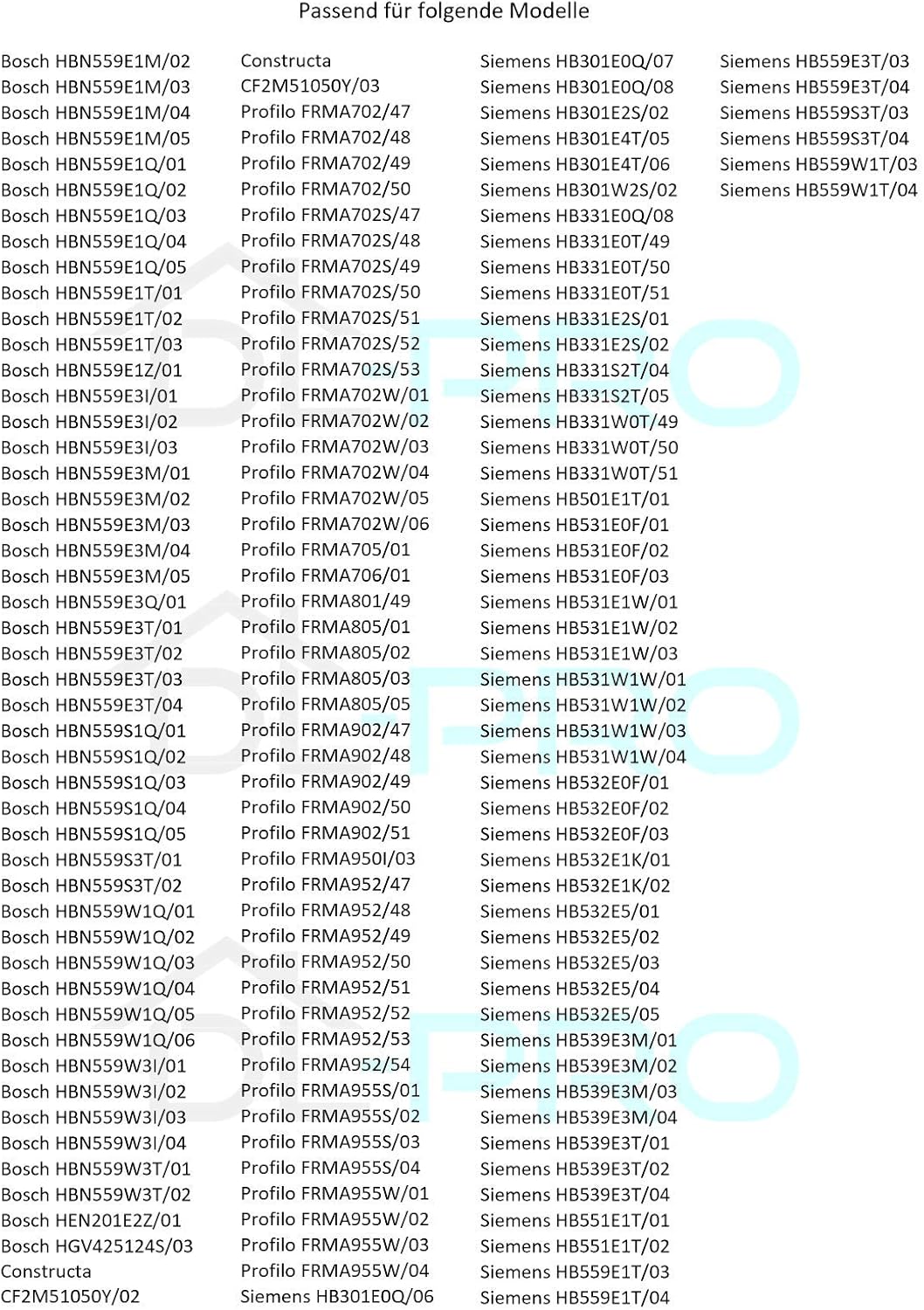 DL-pro Emalierte Backblech 442x370mm passend für Bosch 00748225 748225 HEZ431001 Siemens HZ431001 Ju